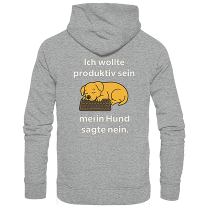 Ich wollte Produktiv sein Premium  Unisex Hoodie