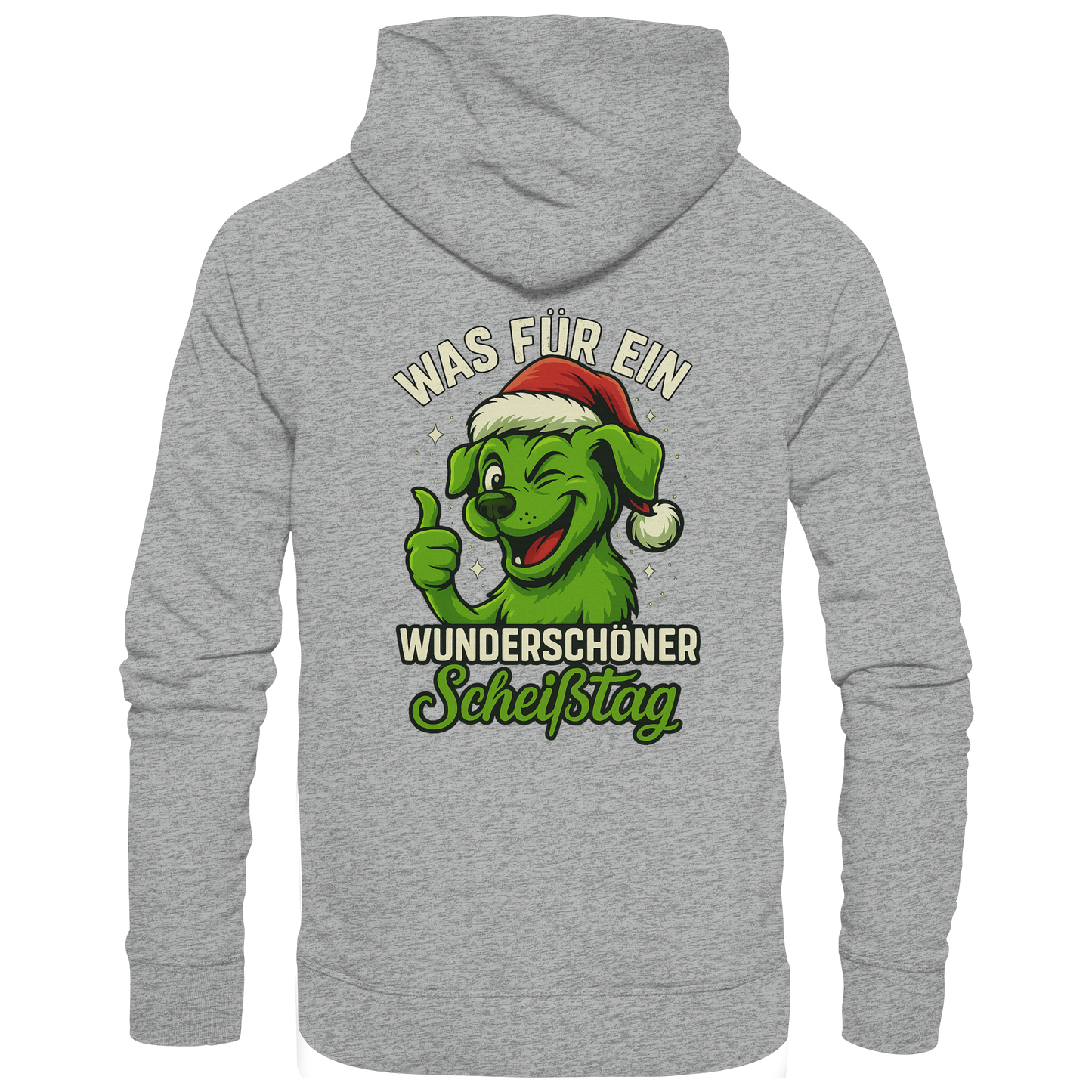 Premium Pfotenpoesie Unisex Hoodie Was für ein wunderschöner Scheißtag