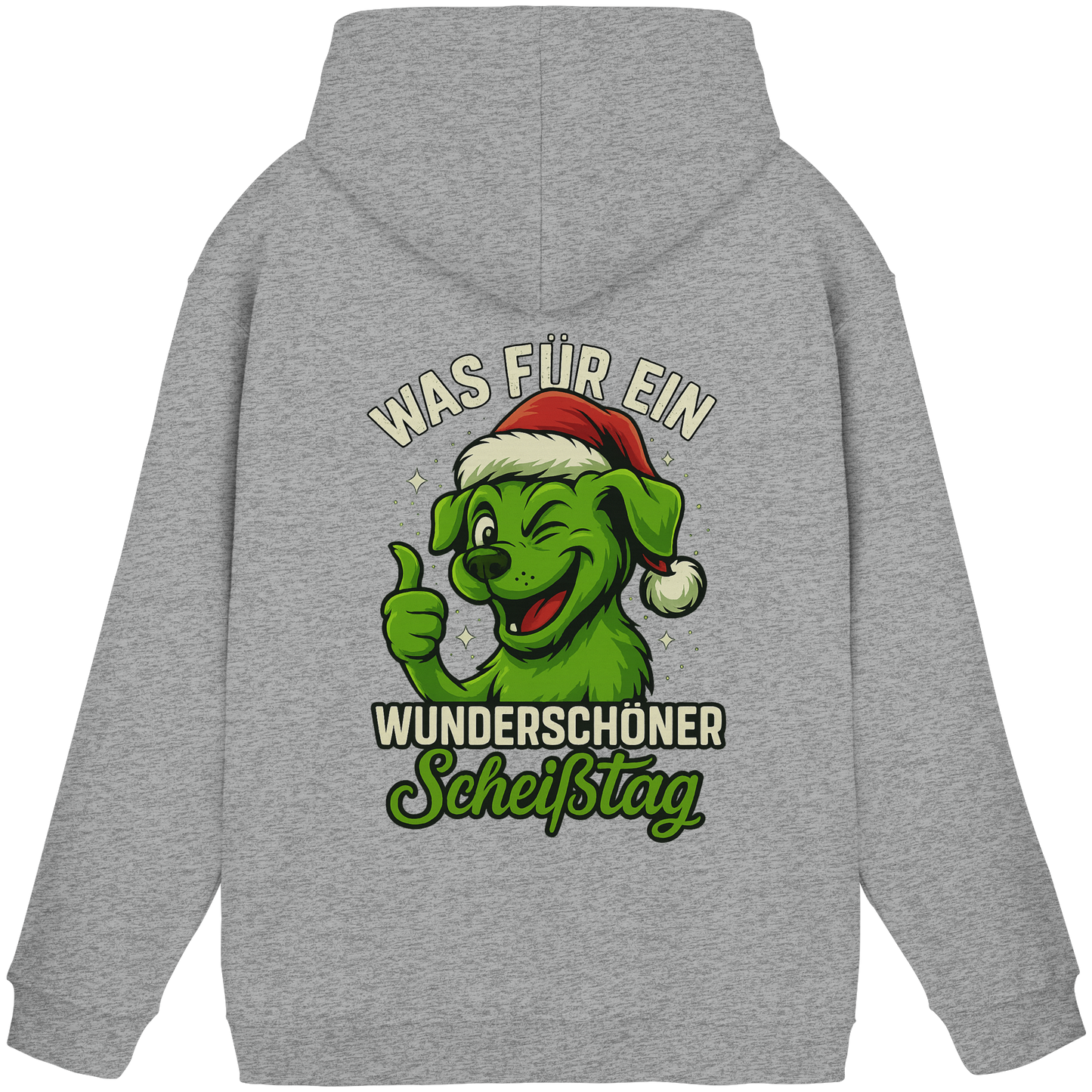 Premium Pfotenpoesie Unisex Hoodie Was für ein wunderschöner Scheißtag