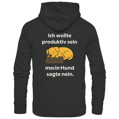 Ich wollte Produktiv sein Premium  Unisex Hoodie