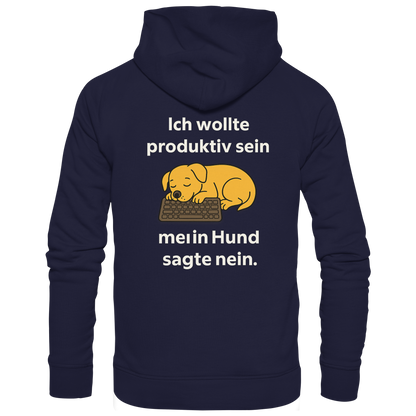 Ich wollte Produktiv sein Premium  Unisex Hoodie