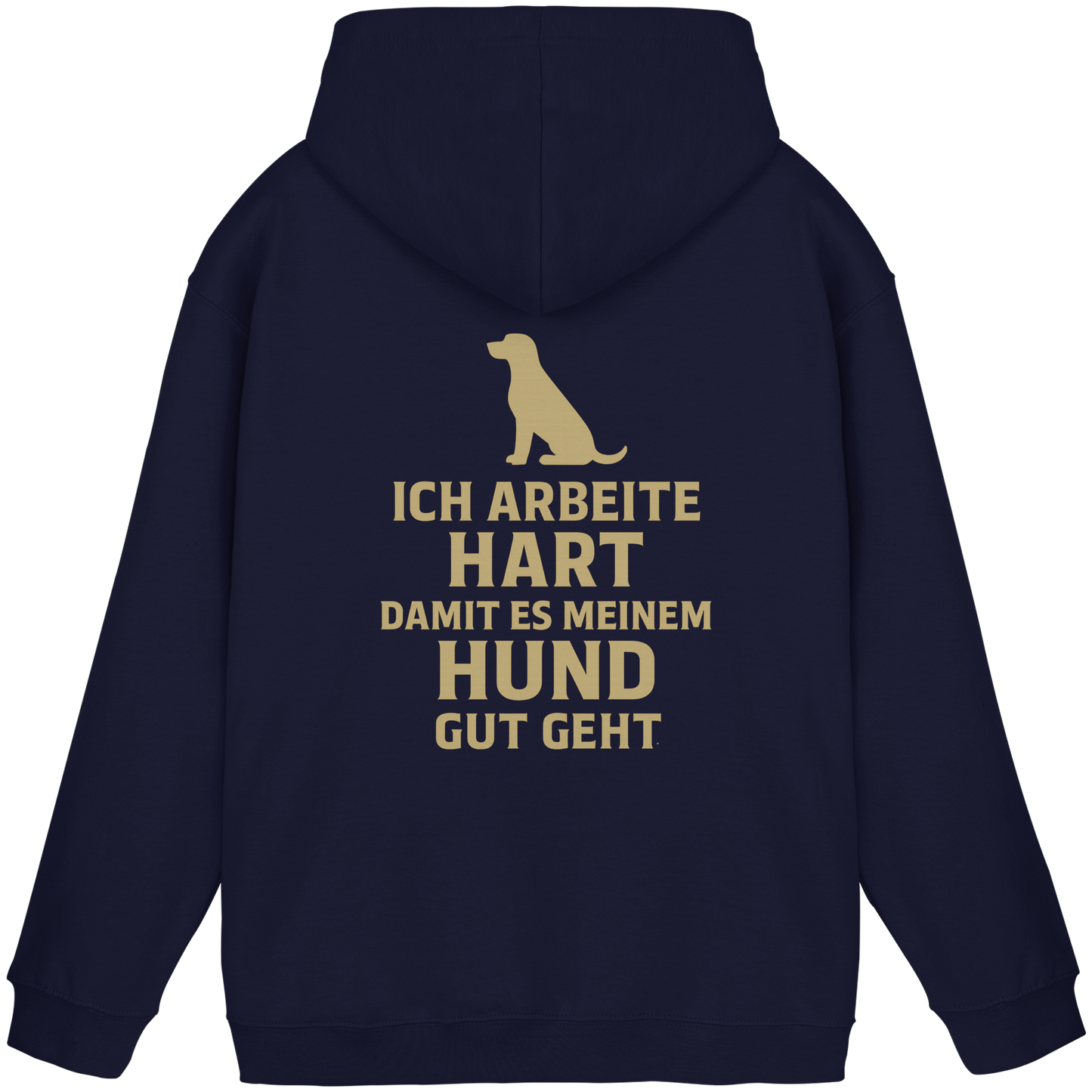 Premium Pfotenpoesie  Unisex Hoodie Ich Arbeite Hart