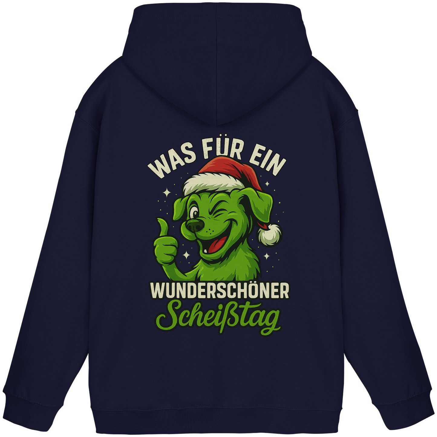 Premium Pfotenpoesie Unisex Hoodie Was für ein wunderschöner Scheißtag