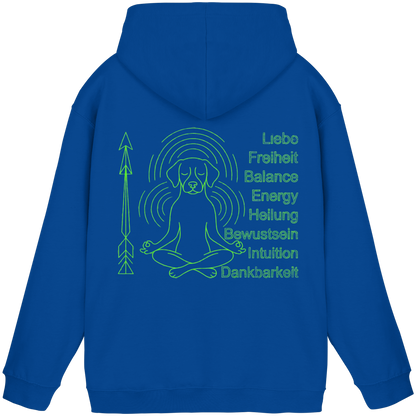 meditierender Hund Premium Unisex Hoodie