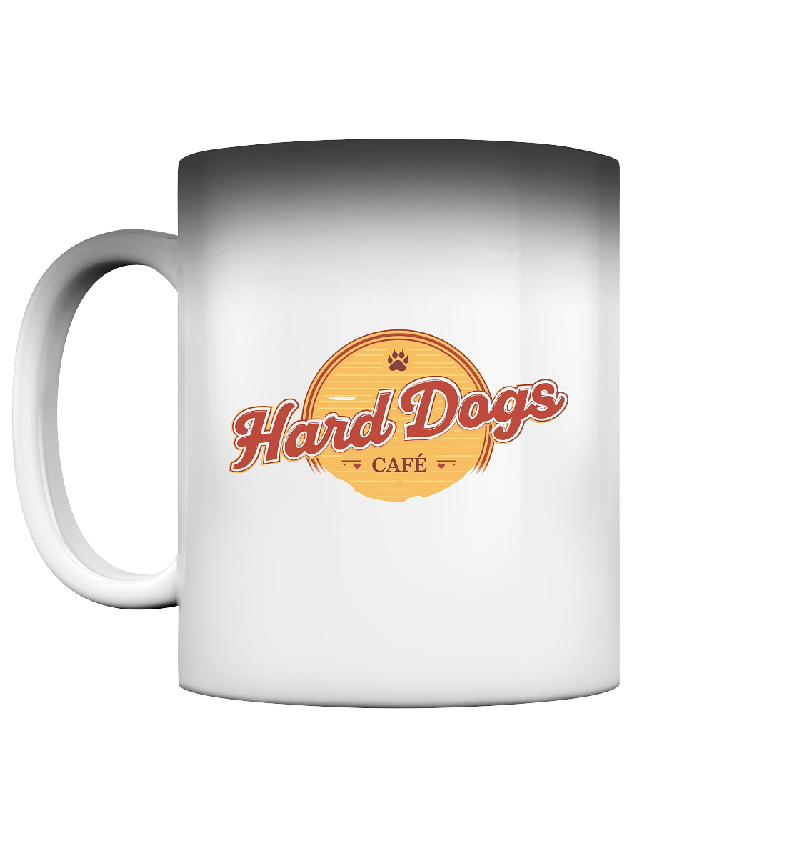 Premium Pfotenpoesie Magic Tasse Hard Dogs Cafe