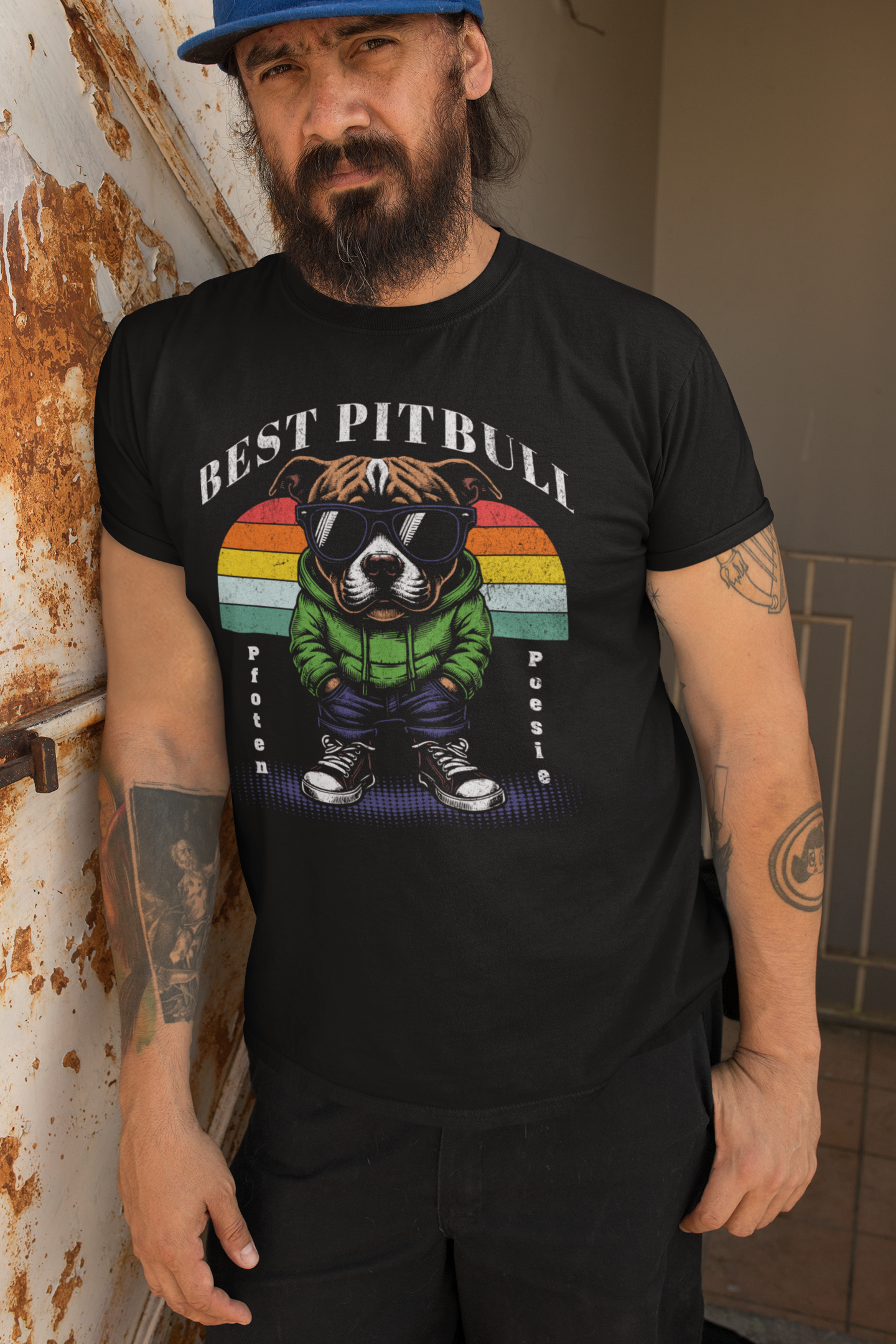 Premium Pfotenpoesie T-Shirt Best Pitbull