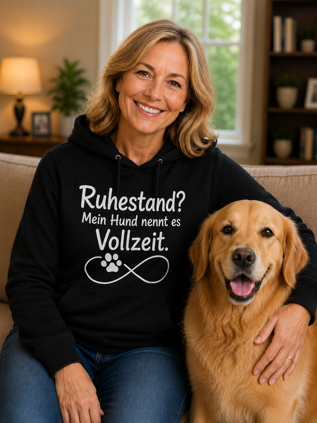 Mein Hund nennt es Vollzeit Unisex Hoodie
