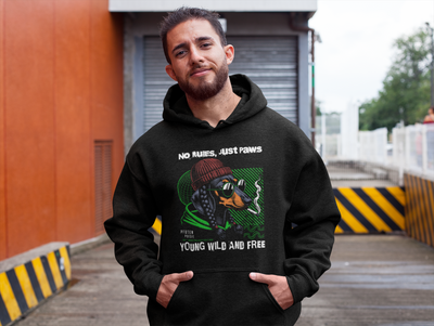 Dachshund Premium Herren Hoodie