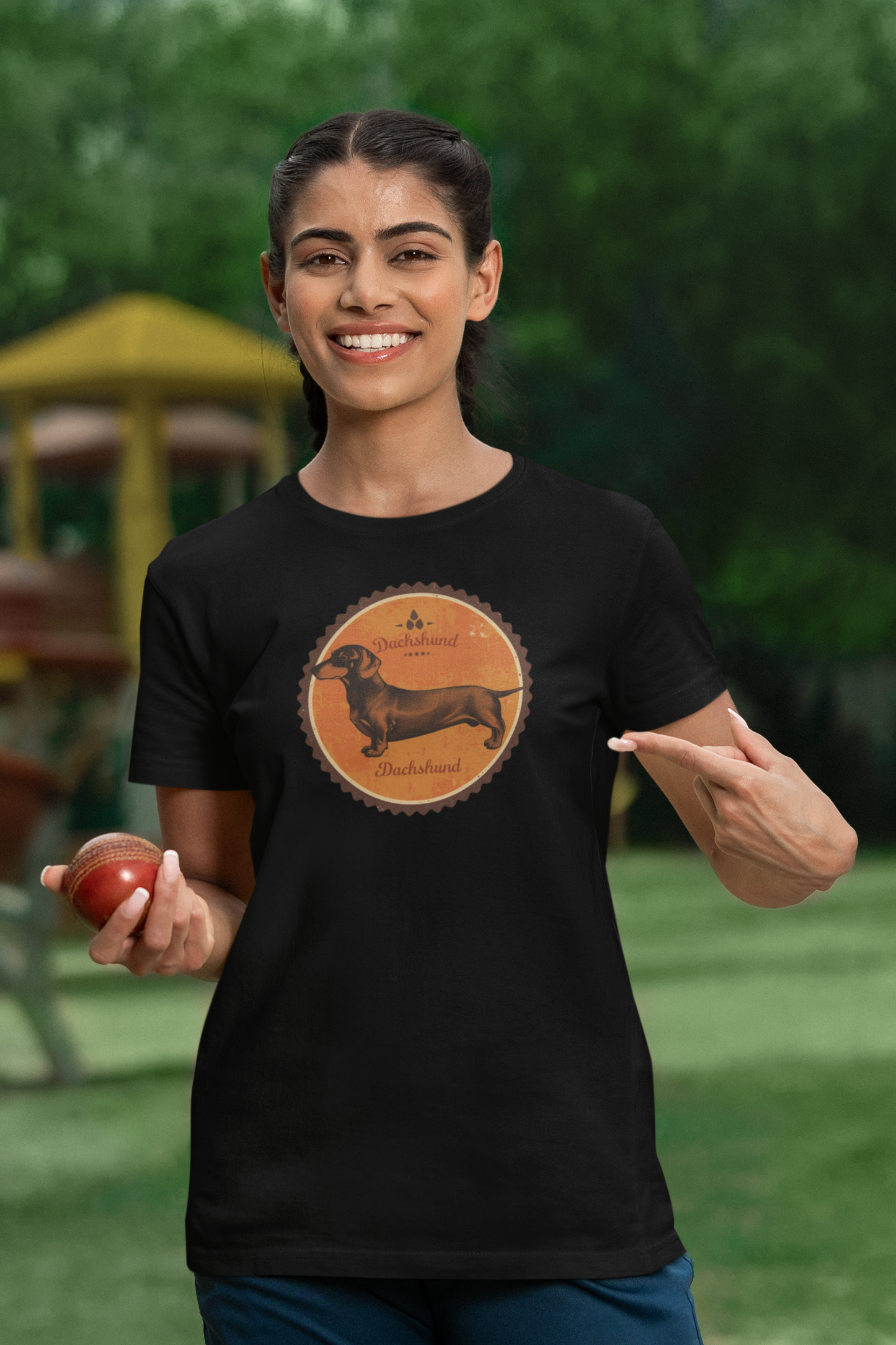 Premium Pfotenpoesie Shirt Dachshund