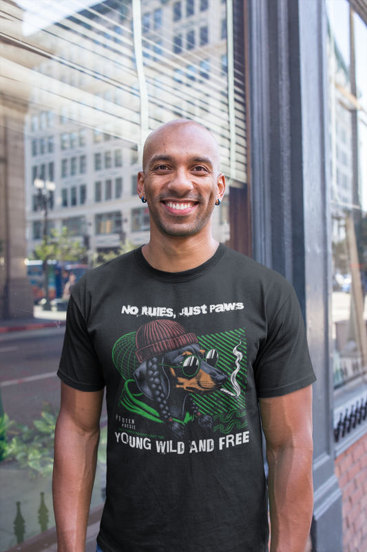 Premium Pfotenpoesie T-Shirt Dachshund