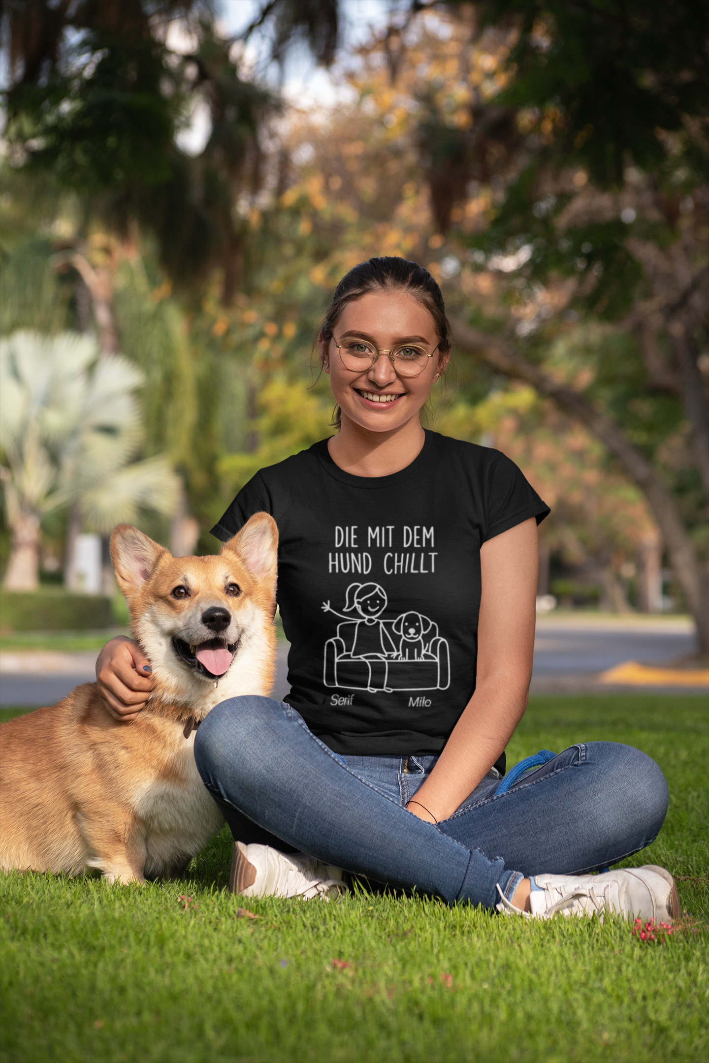 Damen-Shirts mit Hunde-Design