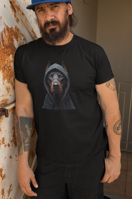 Premium Pfotenpoesie T-Shirt Dobermann