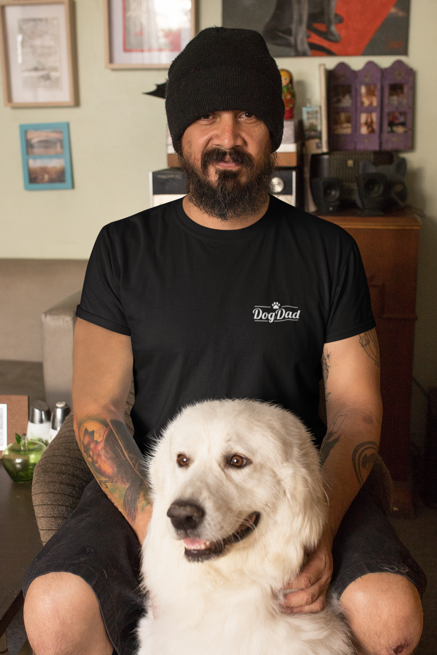 Premium Pfotenpoesie T-Shirt Dog Dad