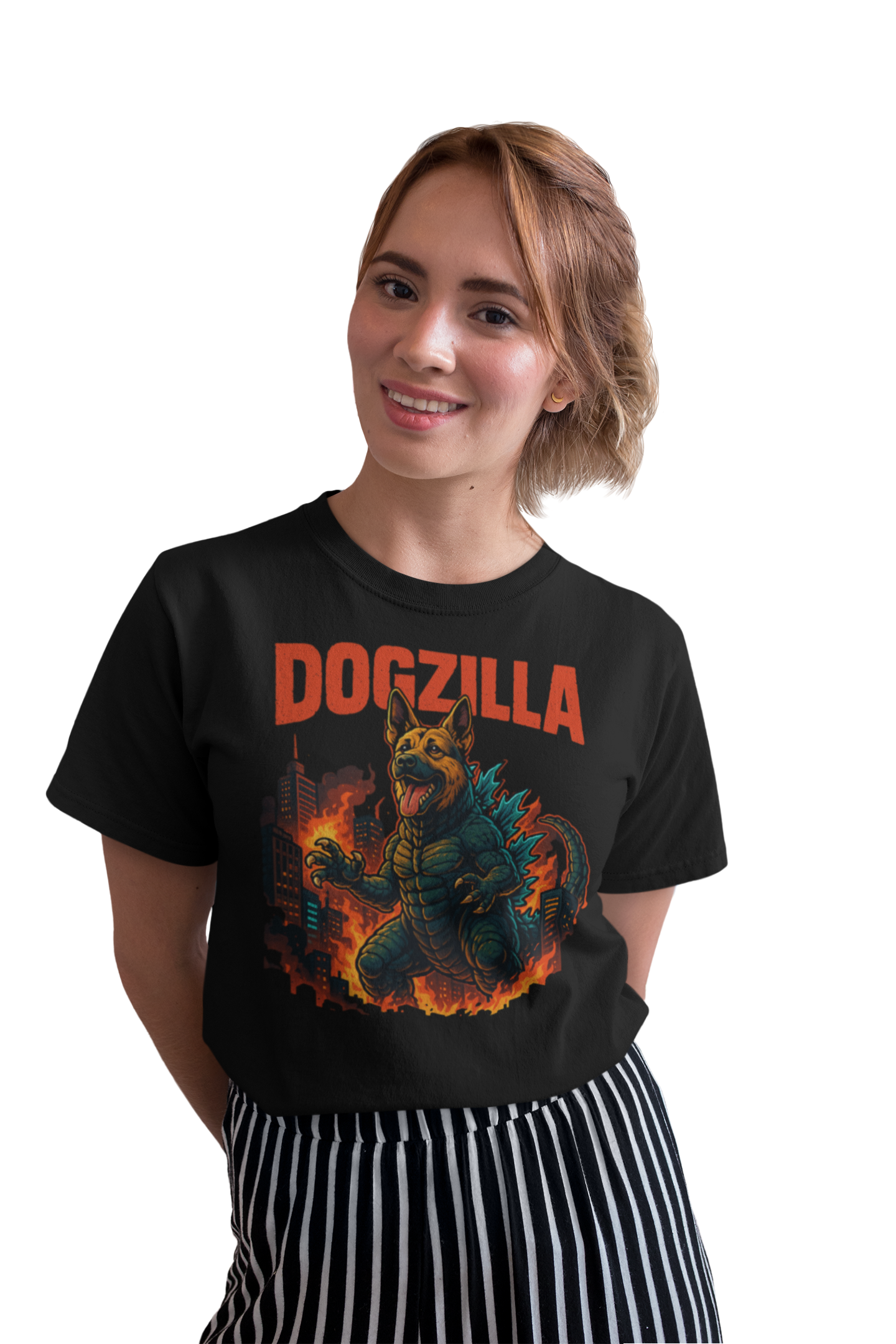 Premium Pfotenpoesie Shirt Dogzilla