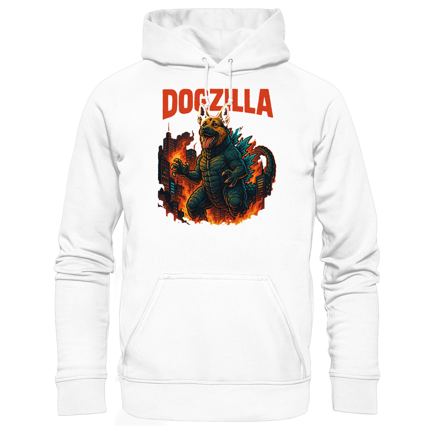 Premium Pfotenpoesie Hoodie Dogzilla