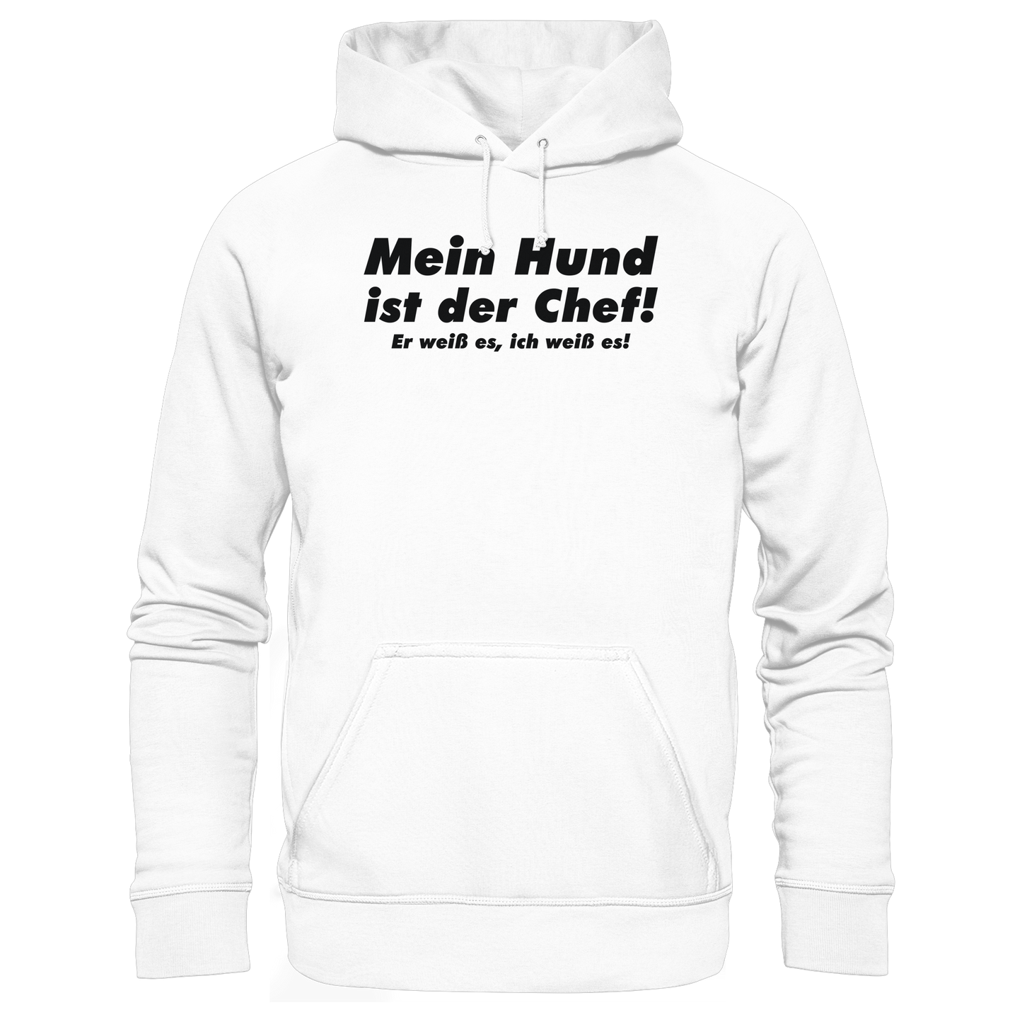 Premium Pfotenpoesie  Hoodie Mein Hund ist der Chef