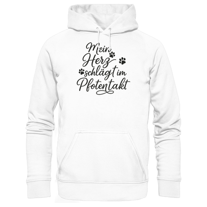 Mein Herz Schlägt im Pfotentakt Premium Unisex Hoodie