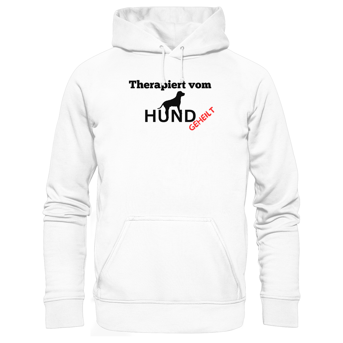 Premium Pfotenpoesie  Hoodie Therapiert von Hund