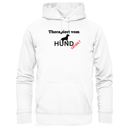 Therapiert vom Hund Premium Unisex Hoodie