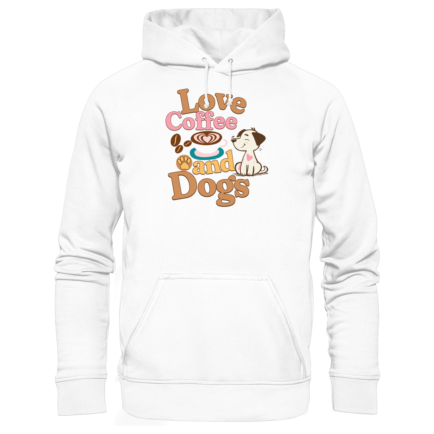 Premium Pfotenpoesie Hoodie Love Coffee