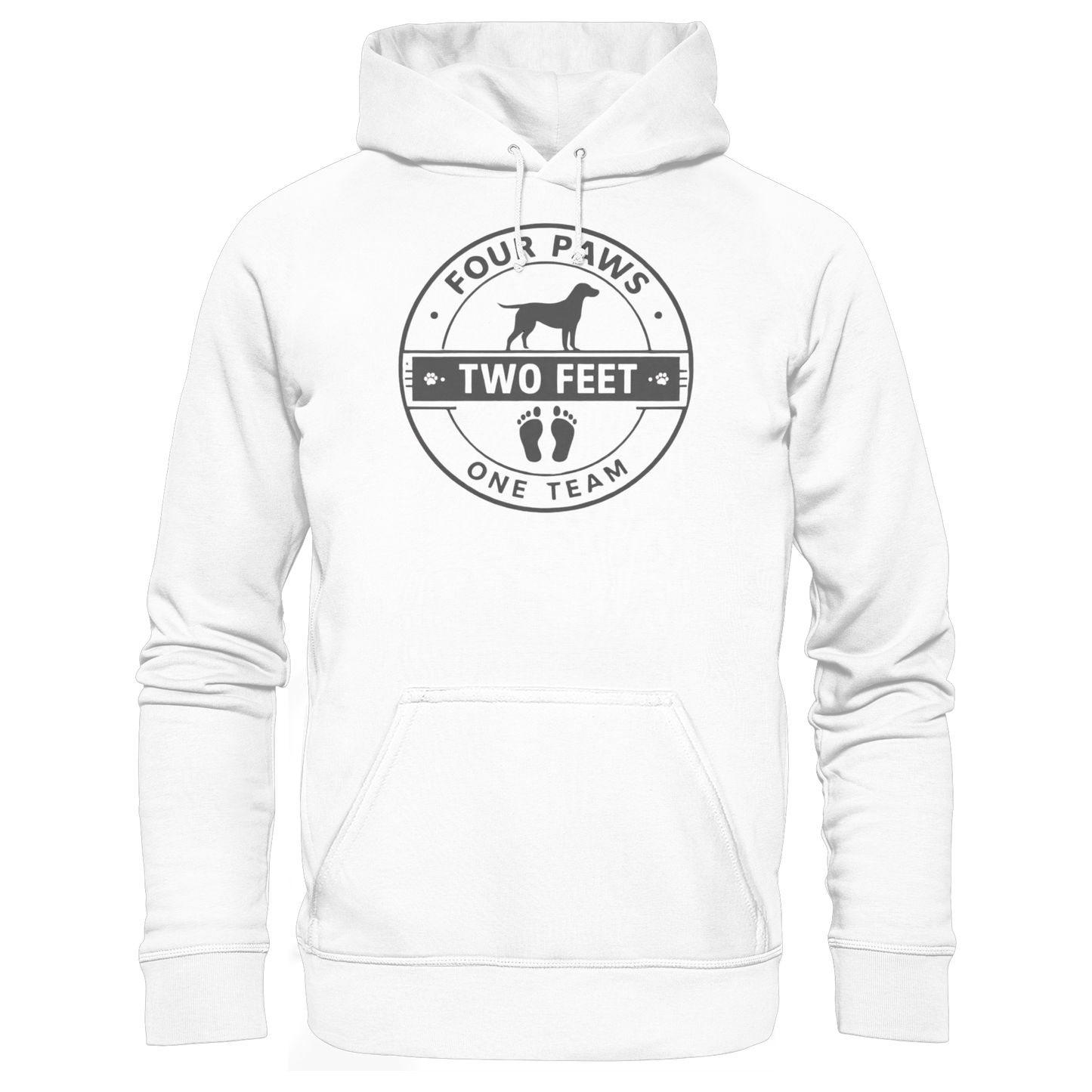 Premium Pfotenpoesie Hoodie Four Paws Two Feet