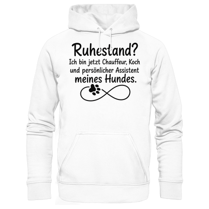 Früher Chef. Heute Leckerli-Beauftragter Unisex Hoodie
