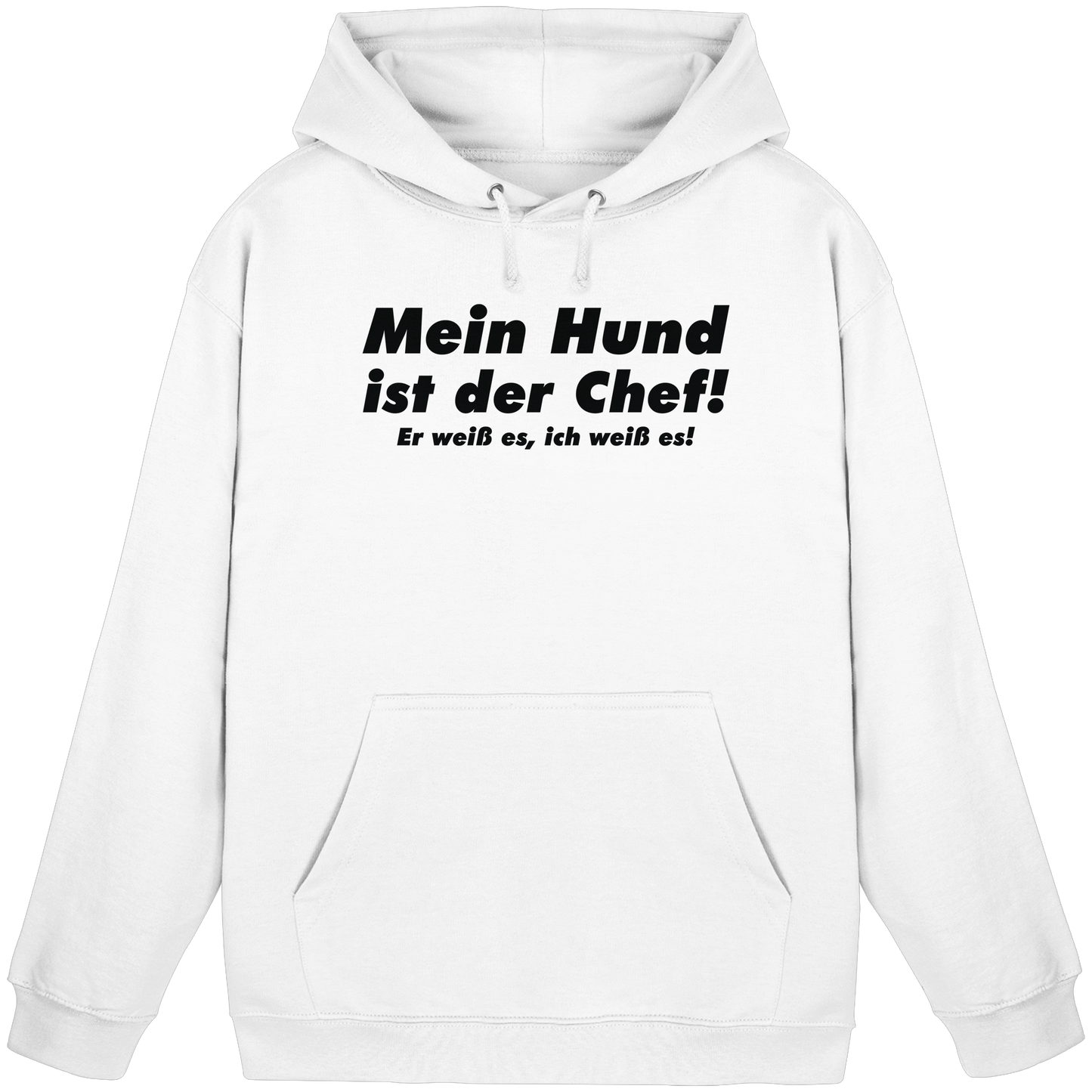 Premium Pfotenpoesie  Hoodie Mein Hund ist der Chef