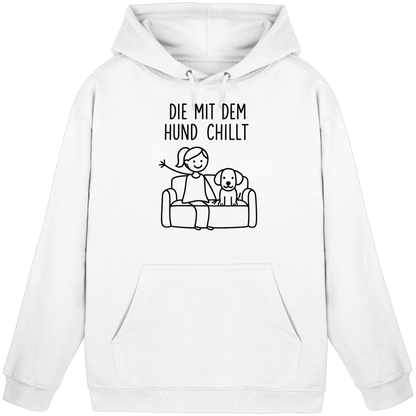 Die Mit Dem Hund Chillt Premium Unisex Hoodie