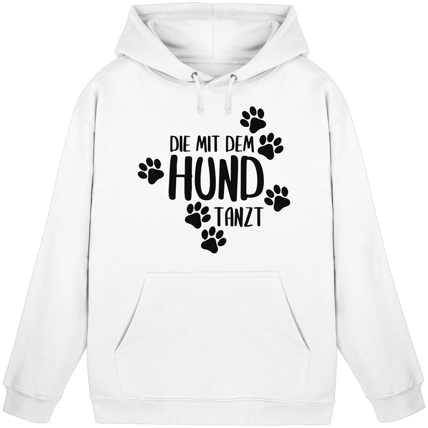 Premium Pfotenpoesie Hoodie Die mit dem Hund Tanzt