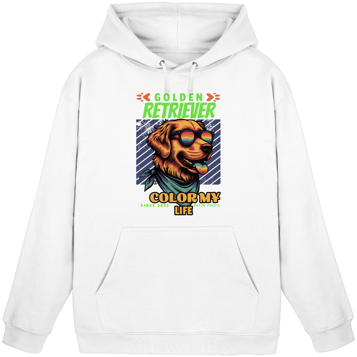 Premium Pfotenpoesie Hoodie Golden Retriever