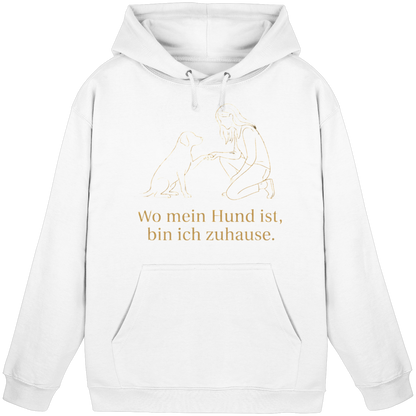 Wo Mein Hund Ist bin Ich Zuhause Premium  Unisex Hoodie