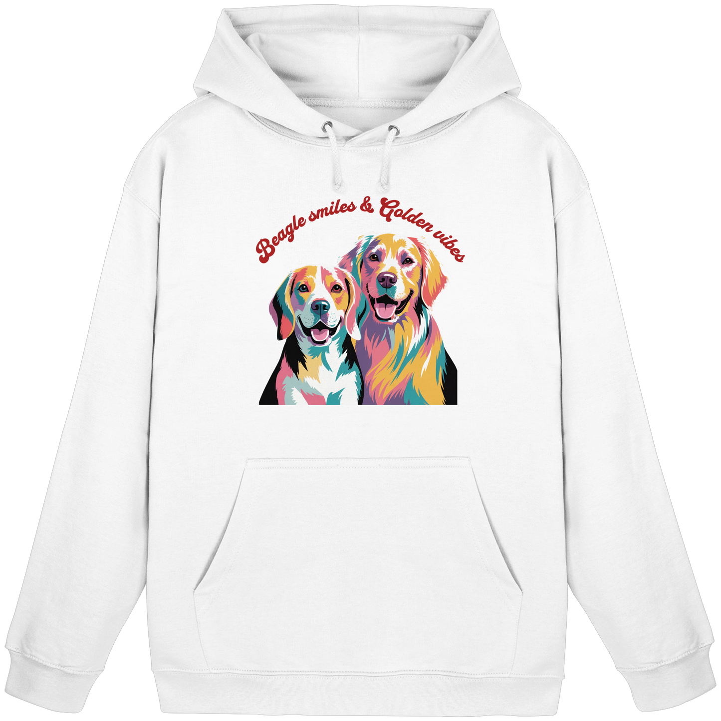 Premium Pfotenpoesie Hoodie Beagle smiles & Golden vibes