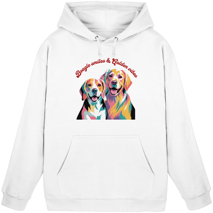 Beagle Smiles & Golden Vibes Premium Unisex Hoodie