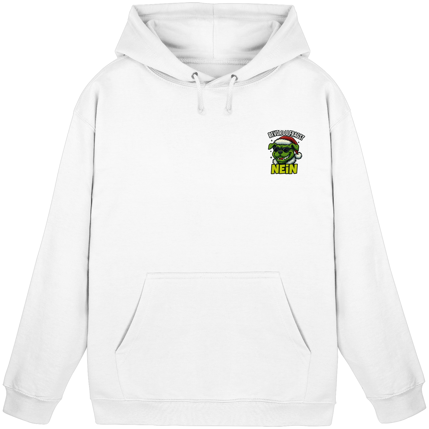 Premium Pfotenpoesie  Unisex Hoodie Bevor du fragst: Nein