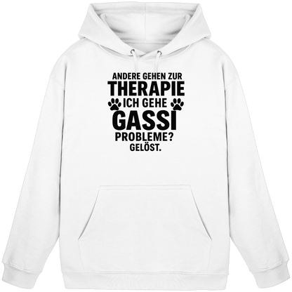 Andere gehen zur Therapie, ich gehe Gassi Probleme gelöst Premium Unisex Hoodie