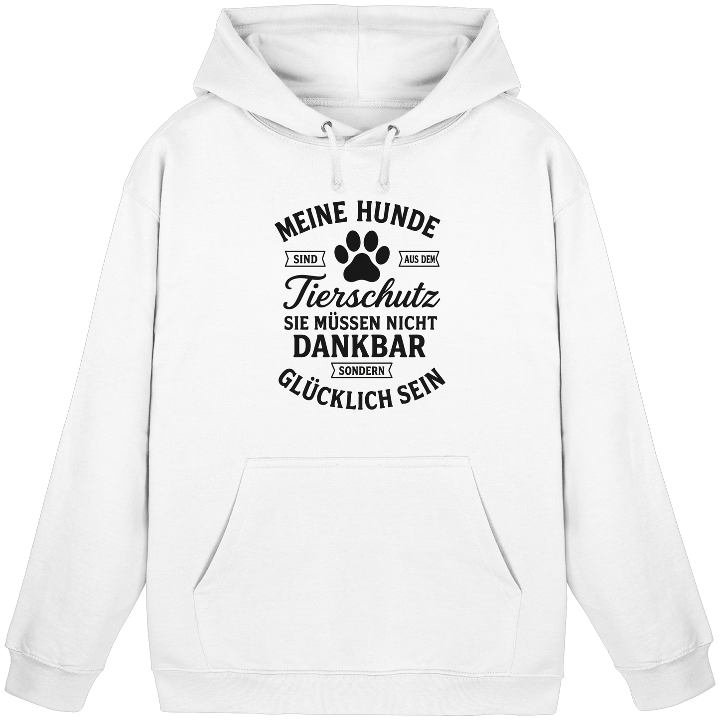 Premium Pfotenpoesie Tierschutz Unisex Hoodie