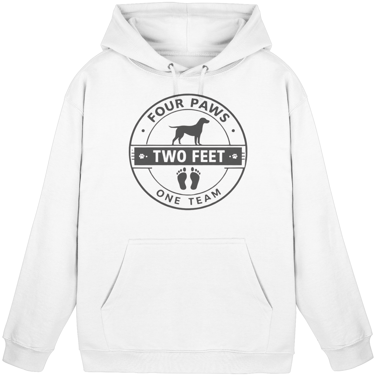 Premium Pfotenpoesie Hoodie Four Paws Two Feet