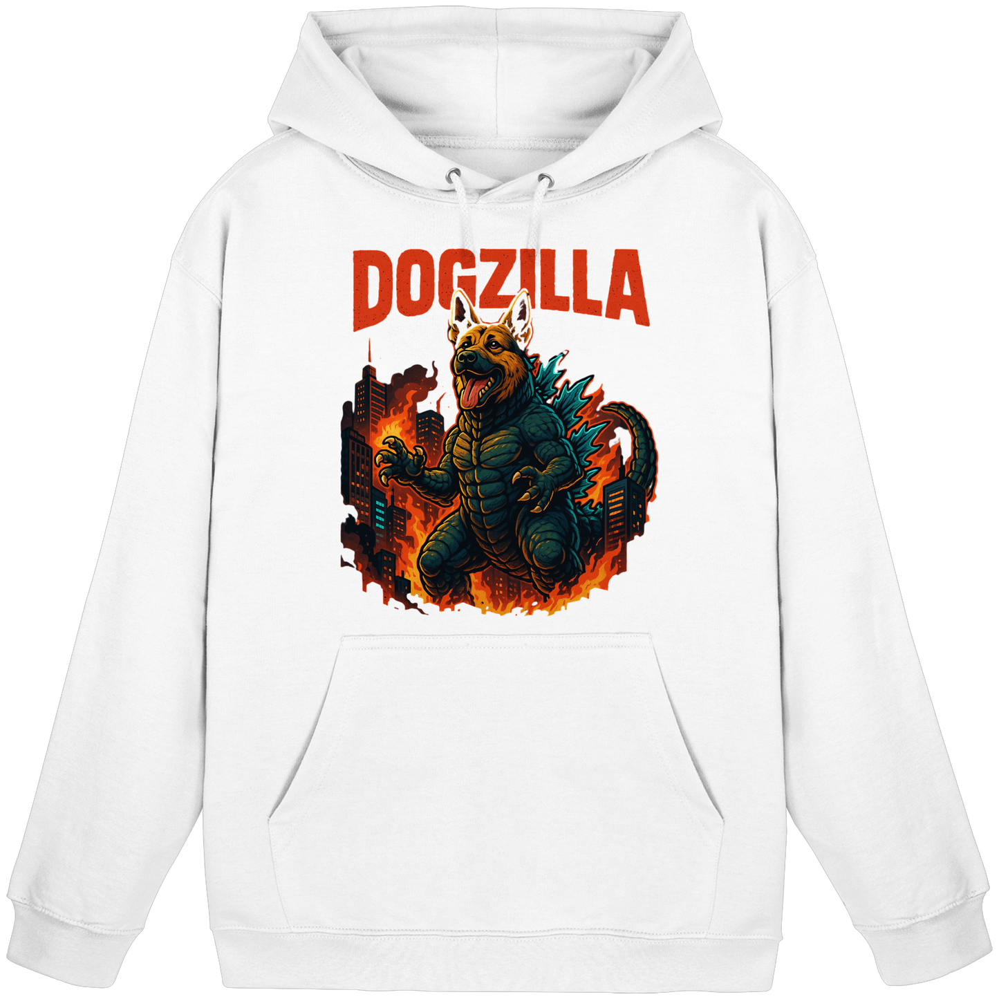 Premium Pfotenpoesie Hoodie Dogzilla