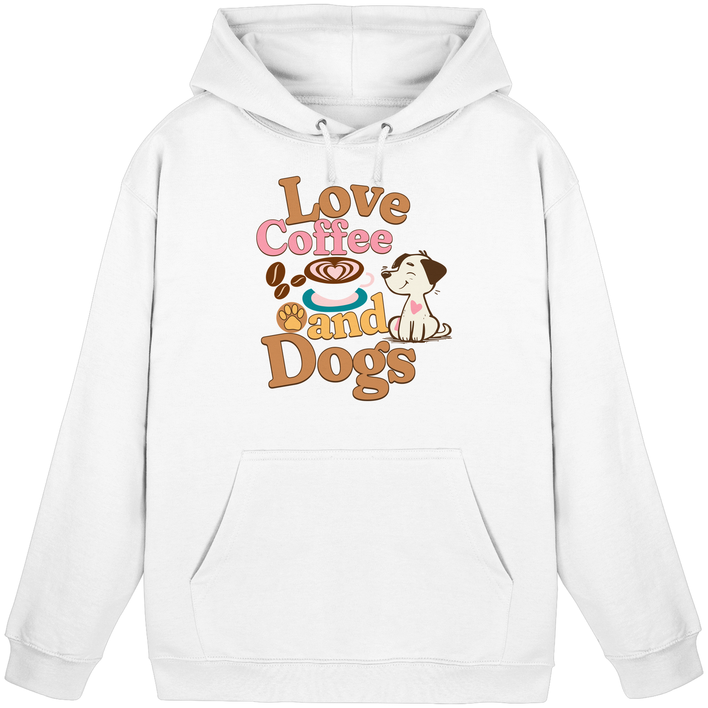 Premium Pfotenpoesie Hoodie Love Coffee