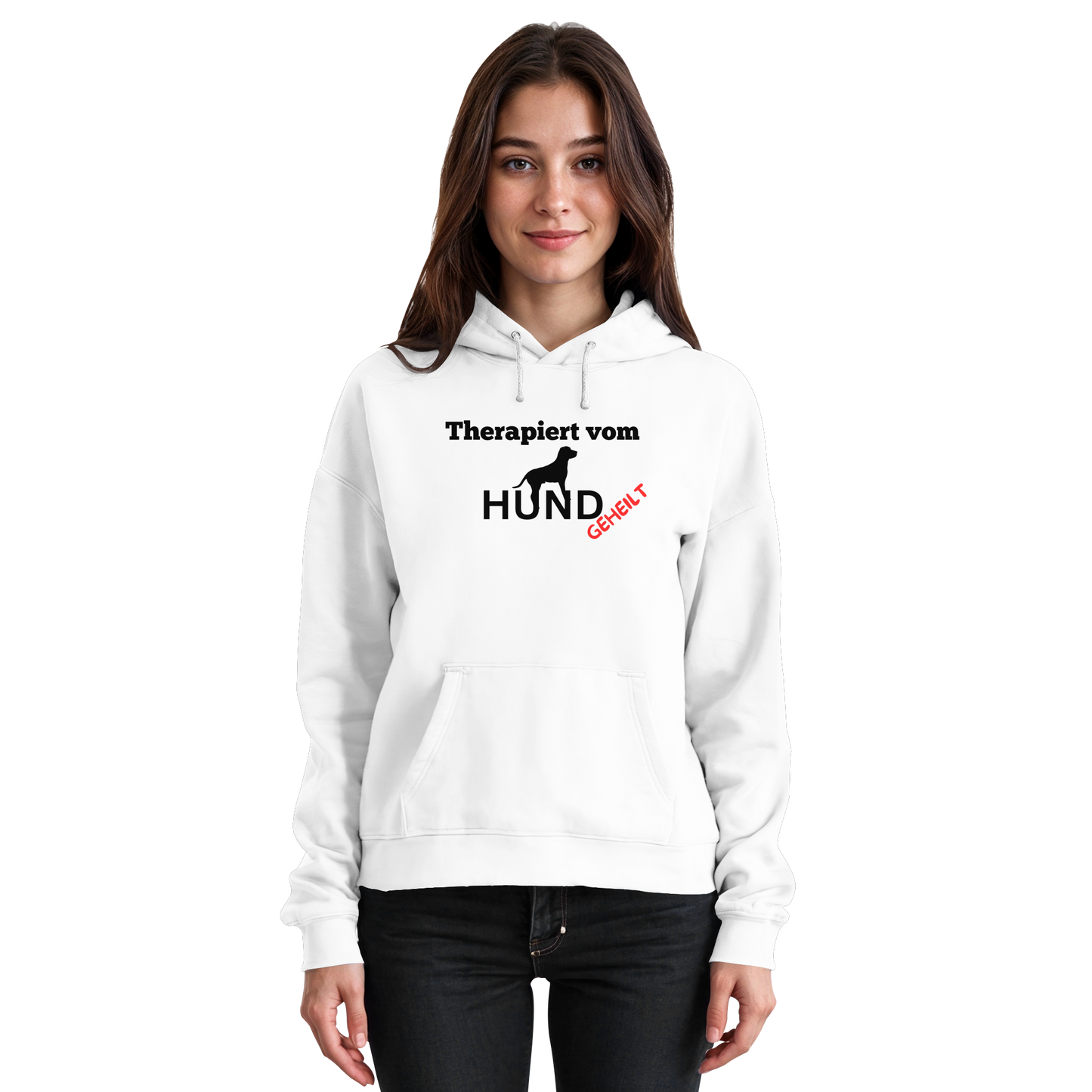 Premium Pfotenpoesie  Hoodie Therapiert von Hund