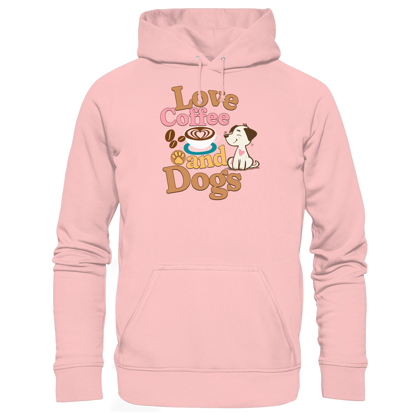 Premium Pfotenpoesie Hoodie Love Coffee