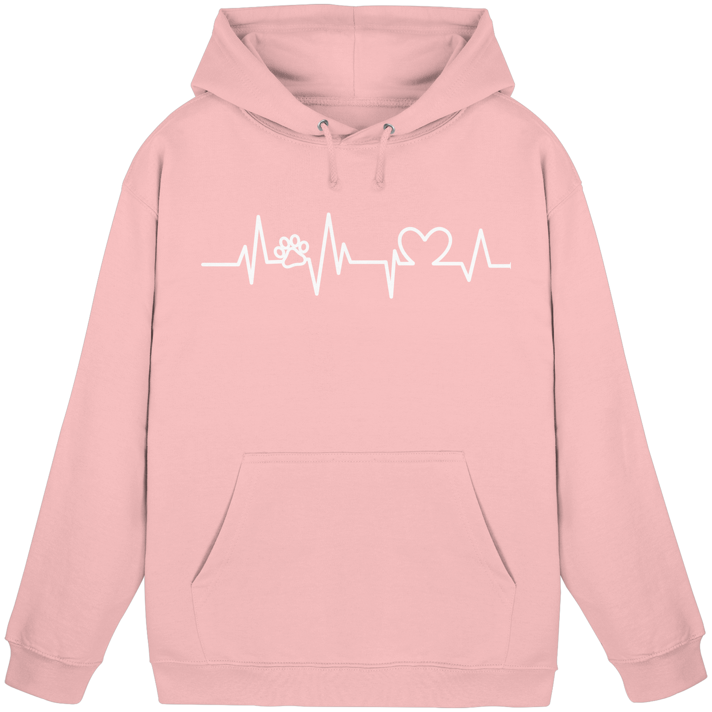 Premium Pfotenpoesie Hoodie Herzschlag