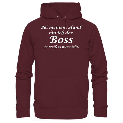 Bei Meinem Hund Bin Ich der Boss Unisex Hoodie