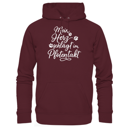 Mein Herz Schlägt im Pfotentakt Premium Unisex Hoodie