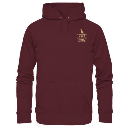 Ich Arbeite Hart Premium Unisex Hoodie