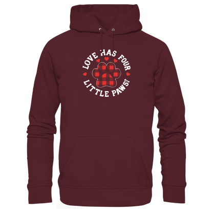 Love has Four Little Paws Premium Unisex Hoodie