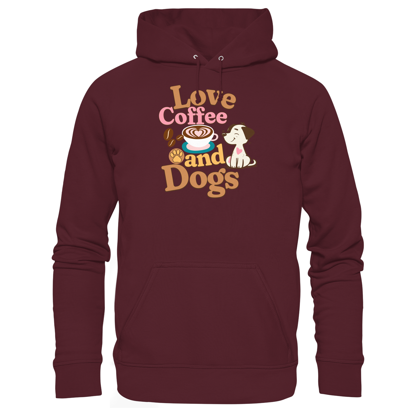 Premium Pfotenpoesie Hoodie Love Coffee