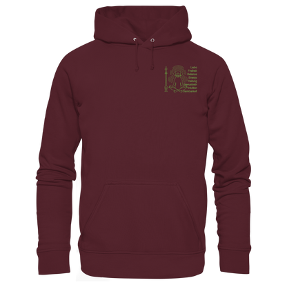 meditierender Hund Premium Unisex Hoodie