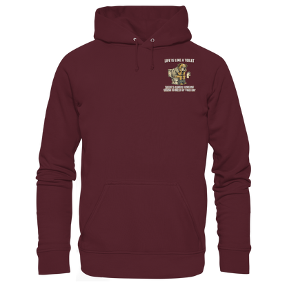 Life is Like a Toilet Premium Unisex Hoodie