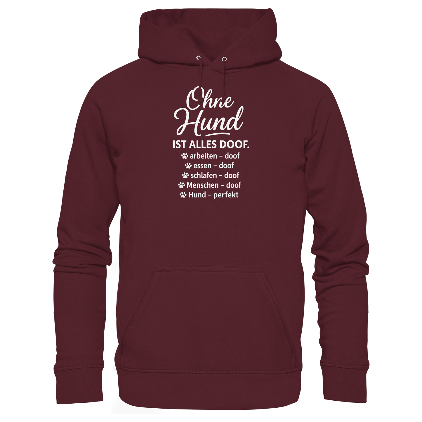 Premium Pfotenpoesie  Hoodie Ohne Hund